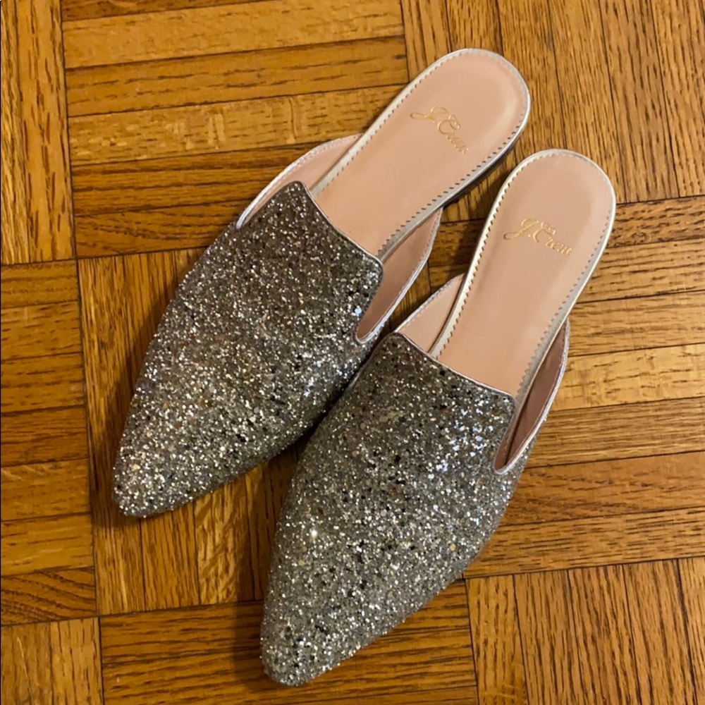 J Crew glitter slides - Picture 5 of 7